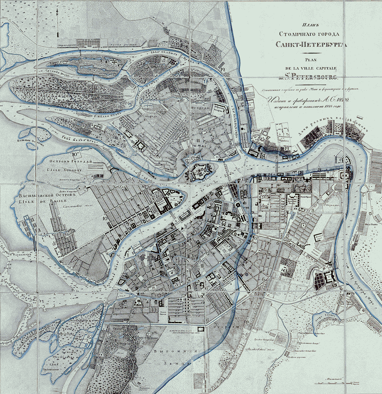 Карта санкт петербурга реки