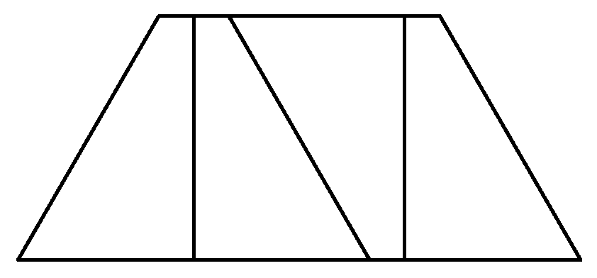 Как разделить четырехугольник на 3 четырехугольника. Разделить трапецию на 4 равные части. Разрежьте трапецию на 4 равные части. Разрезать трапецию на 4 равные части. Трапеция рисунок.